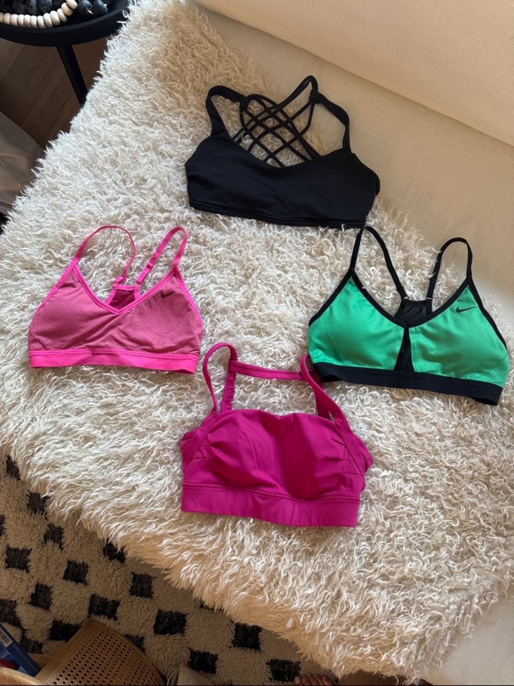 Nike and Lululemon Sports bras. $13 each. 2/4 available